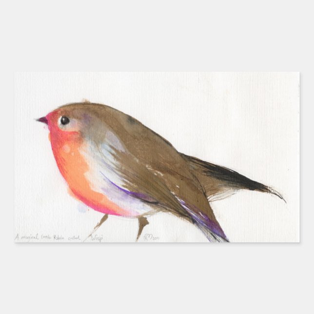 A magical little robin called Wisp 2011 Sticker (Front)