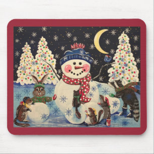 "A Magical Night in the Snow" Mouse Pad