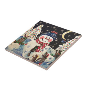 "A Magical Night in the Snow" Tile