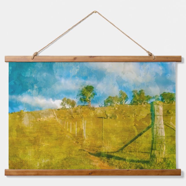 A magical pastoral landscape  hanging tapestry (Front)