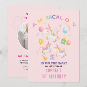 A Magical Unicorn Birthday Invitation