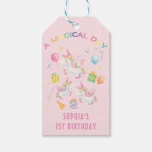 A Magical Unicorn Birthday Invitation Gift Tags