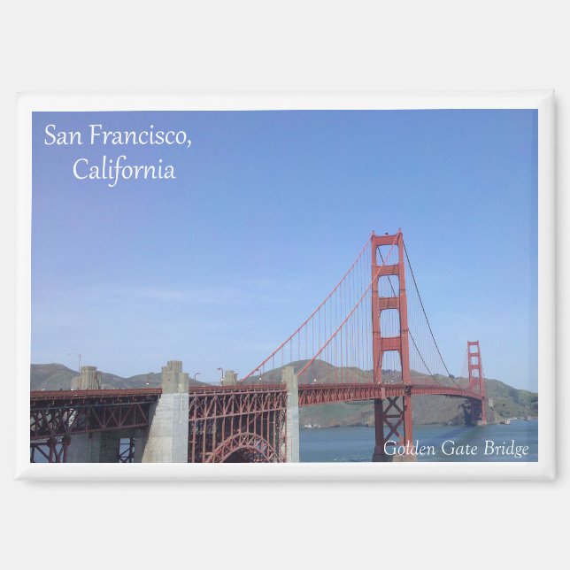 A magnet of Golden Gate Bridge in San Francisco (Front)