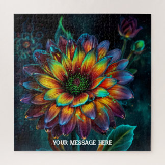 A magnificent large exotic flower blooming jigsaw puzzle
