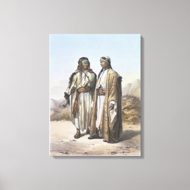 A Mahazi and a Soualeh Bedouin, illustration from Canvas Print (Front)