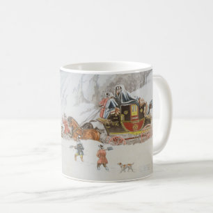 A Mail in Deep Snow Coffee Mug