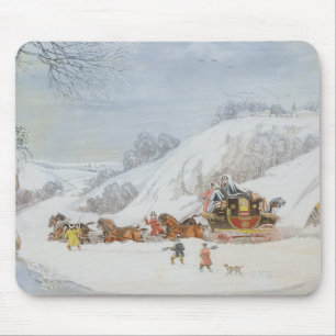A Mail in Deep Snow Mouse Pad