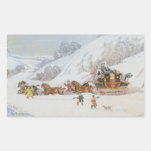A Mail in Deep Snow Sticker