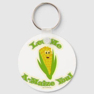 A Maize-ing Corn Keychain