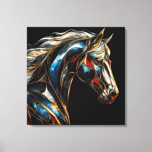 A Majestic Stallion - AI On The Move Canvas Print