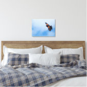 A Male Red-Winged Bird 2 Canvas Print (Insitu(Bedroom))