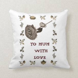 À Maman Avec Un Coussin D'Amour