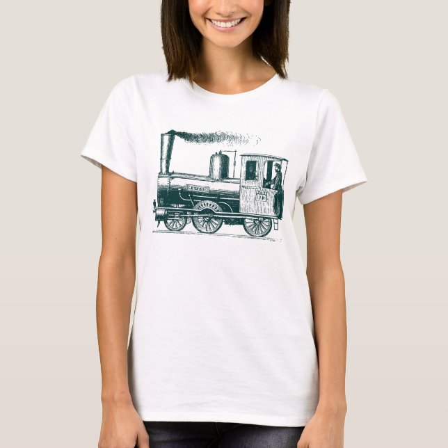 A Man and His Train - Dk Green T-Shirt (Front)