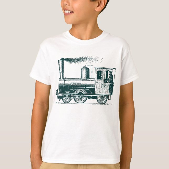 A Man and His Train - Dk Green T-Shirt (Front)