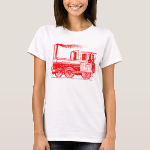 A Man and His Train - Red T-Shirt