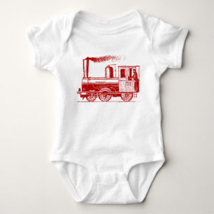 A Man and His Train - Ruby Baby Bodysuit
