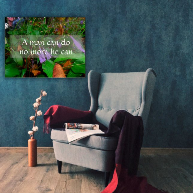 A man can do no more he can wisdom  poster (Creator Uploaded)