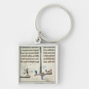 A Man Driving his Donkey Carrying Bags of Keychain