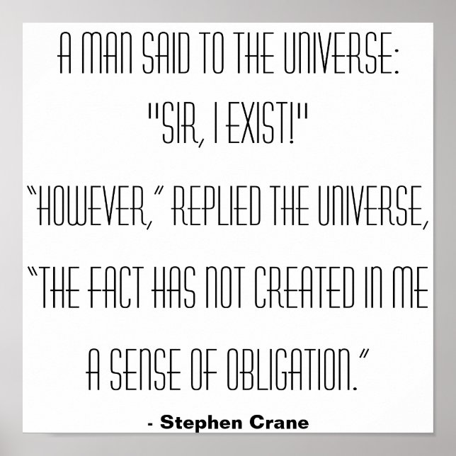 A man said to the Universe... Poster (Front)