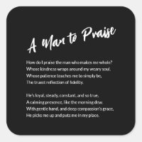 "A Man to Praise" Sentimental 