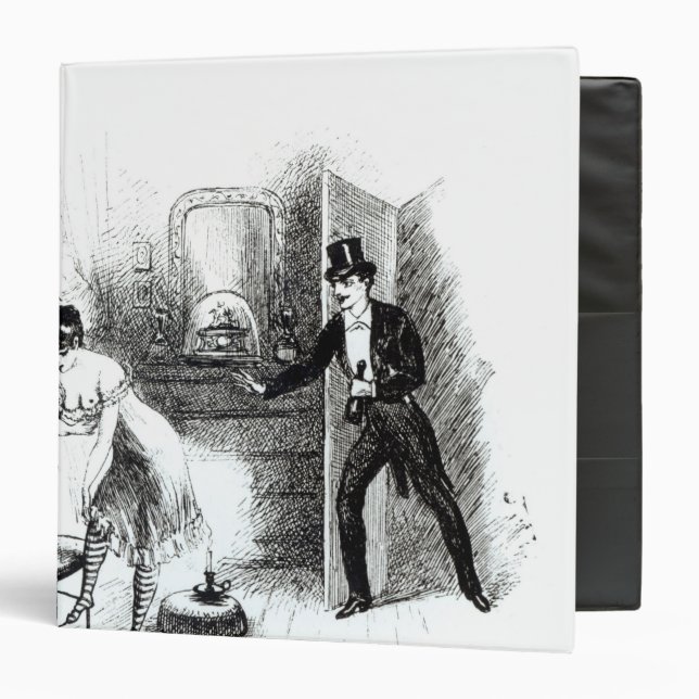 A man visiting a prostitute binder (Front/Inside)