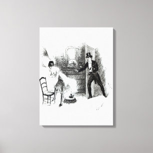 A man visiting a prostitute canvas print