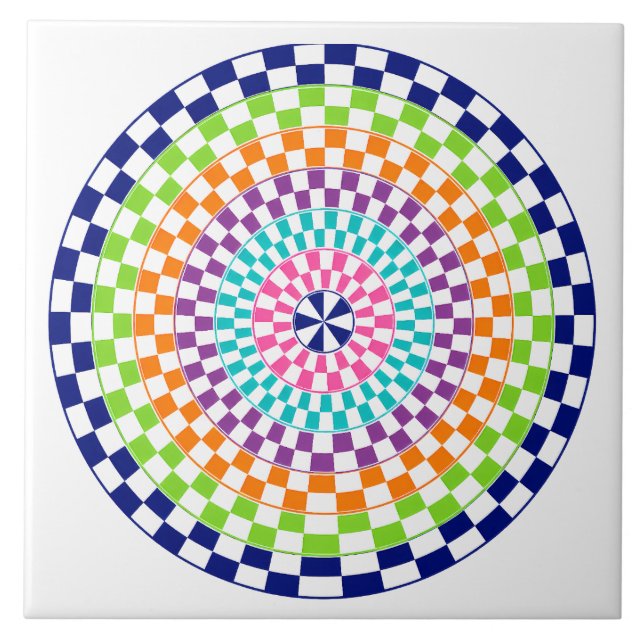 A mandala tile (Front)