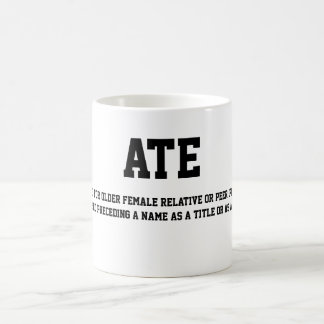 A MANGÉ la tasse de café