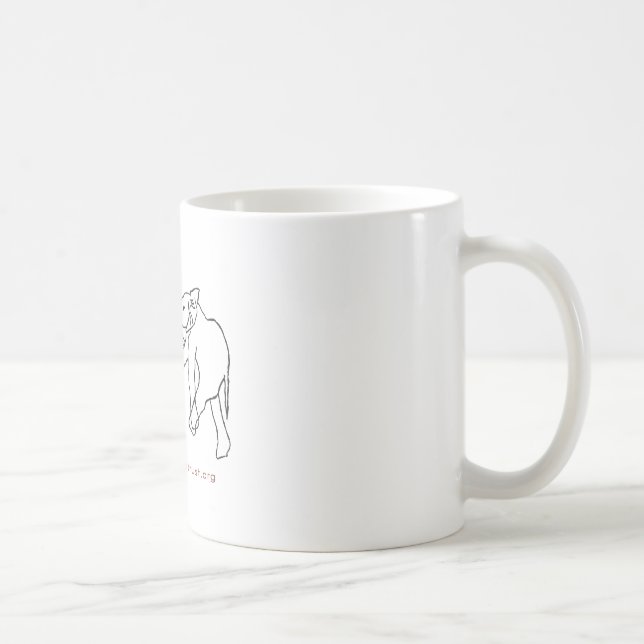 A MANGÉ la tasse noire de logo (Droite)