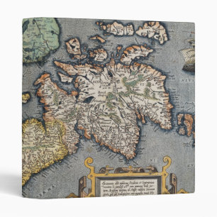 A Map of Great Britain 1587 Binder