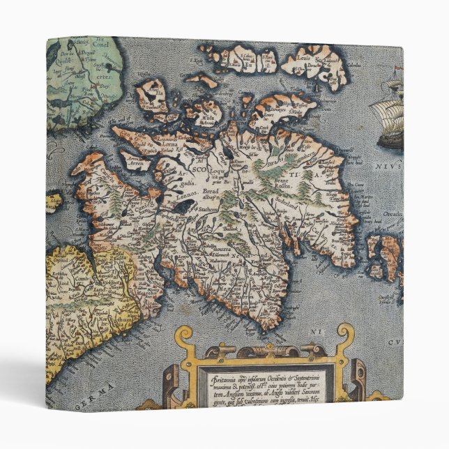 A Map of Great Britain | 1587 Binder (Front/Spine)
