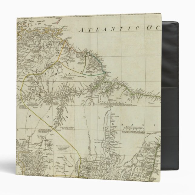 A map of South America, northern section Binder (Front/Inside)