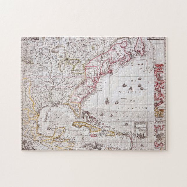A Map of the British Empire in America Jigsaw Puzzle (Horizontal)