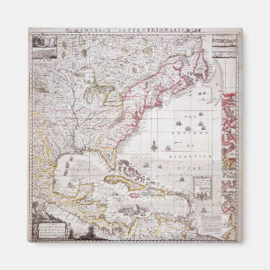 A Map of the British Empire in America Magnet