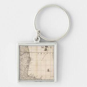 A Map of the British Empire in America Sheet 13 Keychain
