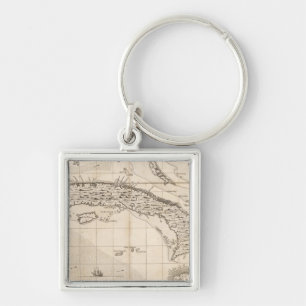 A Map of the British Empire in America Sheet 14 Keychain