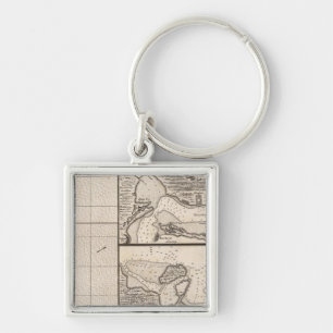 A Map of the British Empire in America Sheet 16 Keychain