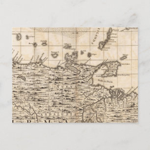 A Map of the British Empire in America Sheet 19 Postcard