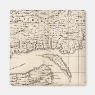 A Map of the British Empire in America Sheet 3 Magnet