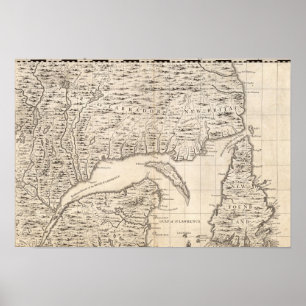 A Map of the British Empire in America Sheet 3 Poster