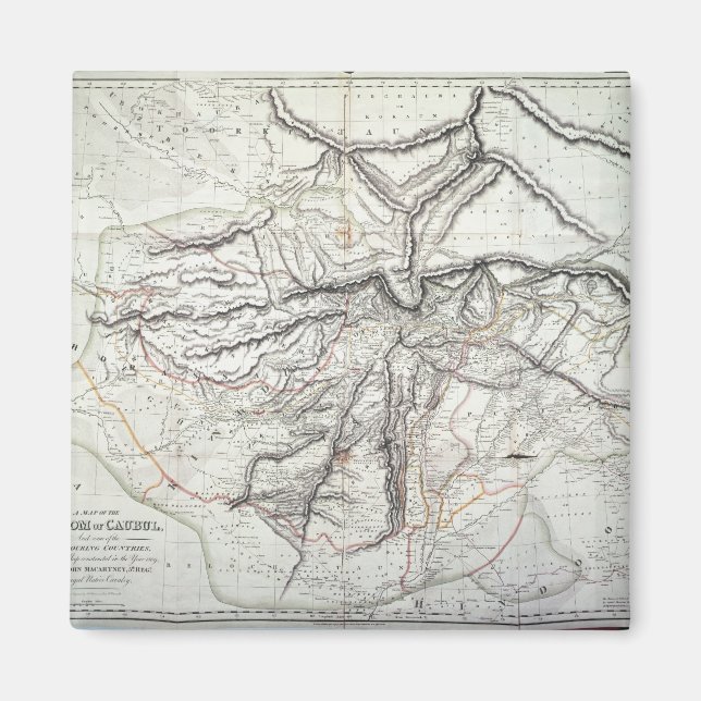 A Map of the Kingdom of Kabul Magnet (Front)