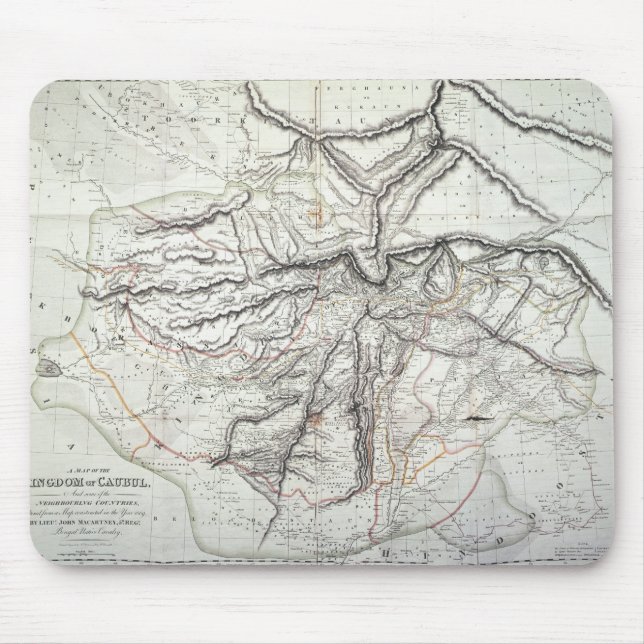 A Map of the Kingdom of Kabul Mouse Pad (Front)