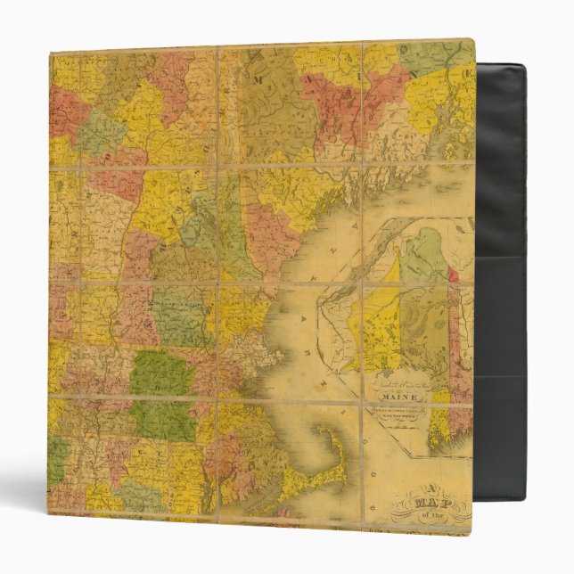 A Map of the New England States Binder (Front/Inside)