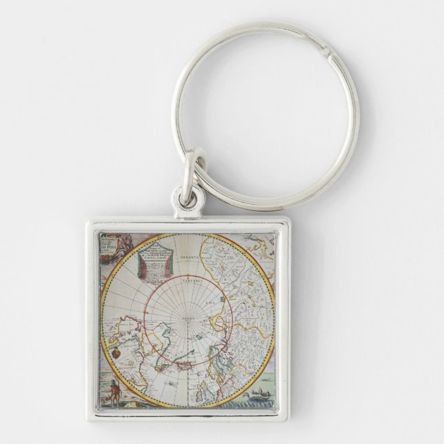 A Map of the North Pole Keychain (Front)