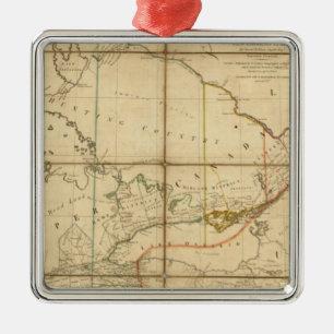 A Map of the Province of Upper Canada Metal Ornament