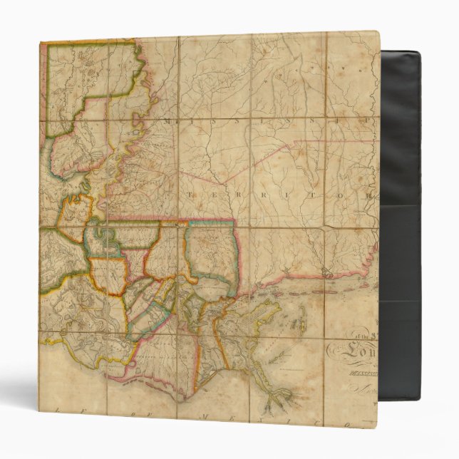 A Map of the State of Louisiana Binder (Front/Inside)