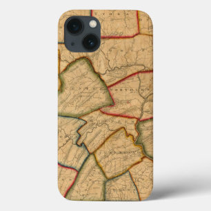 A Map Of The State Of Pennsylvania iPhone 13 Case