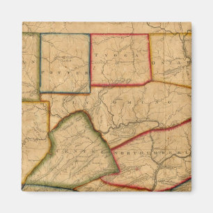 A Map Of The State Of Pennsylvania Magnet