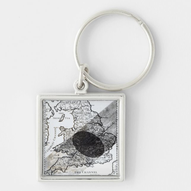 A Map Showing the Passage of  Shadow of the Moon Keychain (Front)