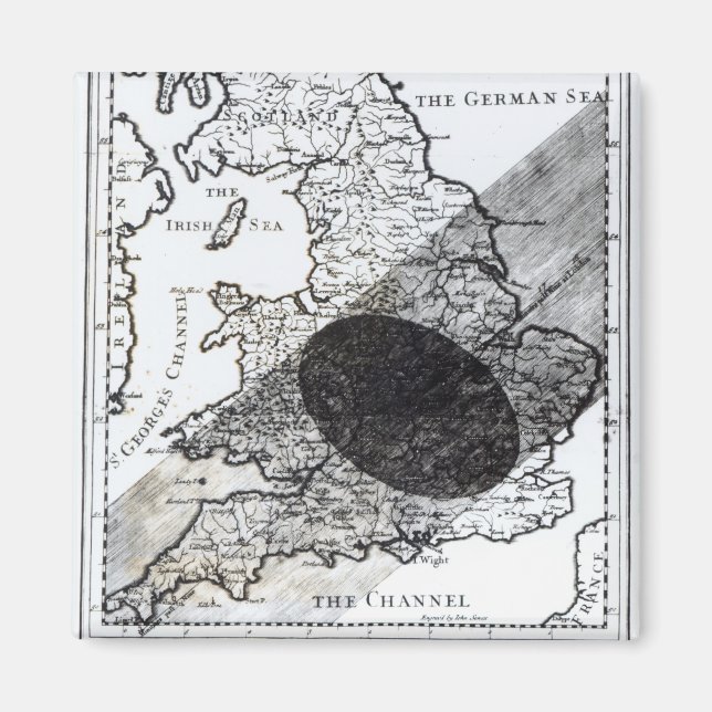 A Map Showing the Passage of  Shadow of the Moon Magnet (Front)